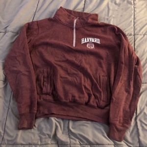 Maroon Harvard sweatshirt